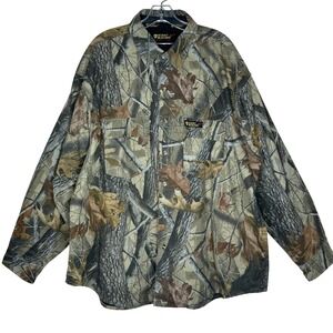 VTG Scent Blocker Frontier Camo Hunting Shirt Realtree Hardwoods‎ Men's XL/XXL